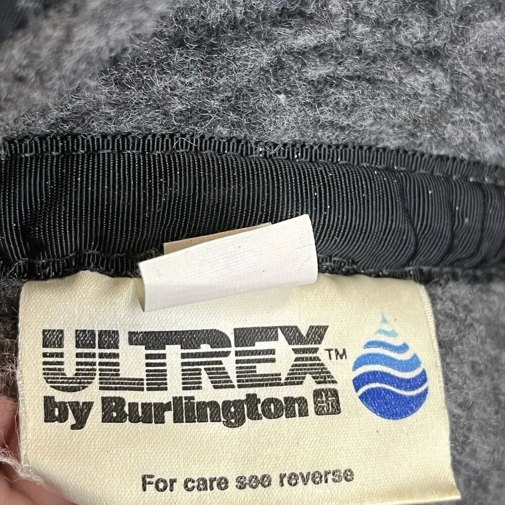 Adventure 16 Hat trapper cap ear flaps Drawstring ultrex by Burlington Sz L Blac